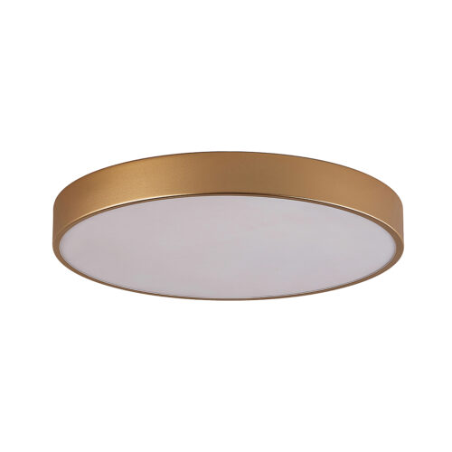 Flush mount ceiling light Lux Orbital – flush mount ceiling lights in golden sandblasted and acrylic