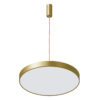 Pendant lamp Lux Orbital – modern pendant lamp in golden sandblasted and acrylic