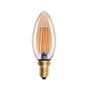 Retro LED bulb Lux E14 4W 2200K Dimm Amber – retro led bulbs in white and metal alloy