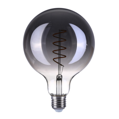 Retro LED bulb Lux E27 6W 2200K 3S Dimm Spiral Smoke – retro led bulbs in amber and metal alloy