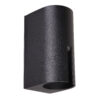 Outdoor wall light Lux Rovigo – outdoor wall lights in black and aluminum