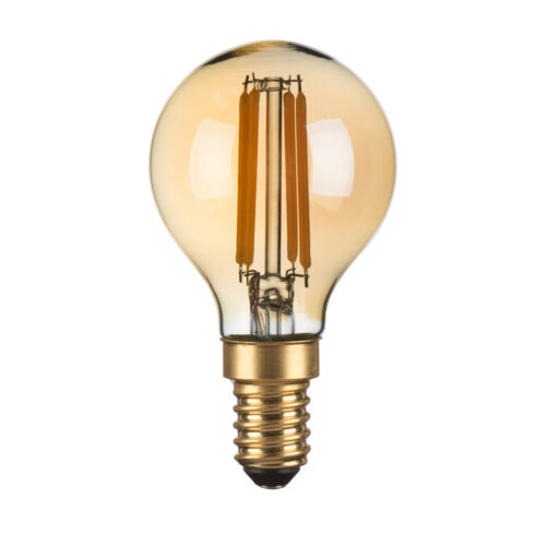 Retro LED bulb Lux E14 4W 2200K Dimm Amber 4w – retro led bulbs in white and metal alloy