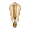 Retro LED bulb Lux E27 4W 2200K Dimm Amber – retro led bulbs in amber and metal alloy