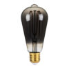 Retro LED bulb Lux E27 4W 2200K Dimm Smoke – retro led bulbs in graphite and metal alloy