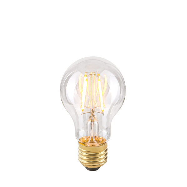 Retro LED bulb Lux E27 4W 2200K Warm A60 Clear – retro led bulbs in transparent and metal alloy