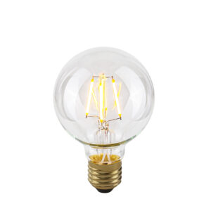 Retro LED bulb Lux E27 4W 2200K G80 Clear – retro led bulbs in transparent and metal alloy