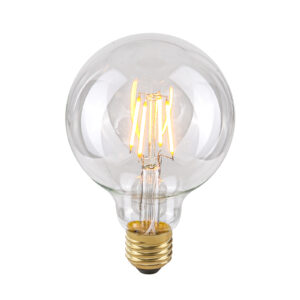 Retro LED bulb Lux E27 4W 2200K G95 Clear – retro led bulbs in transparent and metal alloy