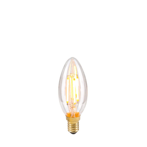 Retro LED bulb Lux E14 4W 2200K B35 Clear – retro led bulbs in transparent and metal alloy