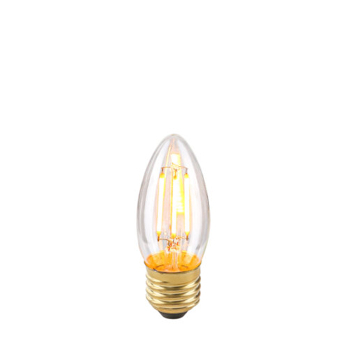 Retro LED bulb Lux E27 4W 2200K B35 Clear – retro led bulbs in transparent and metal alloy