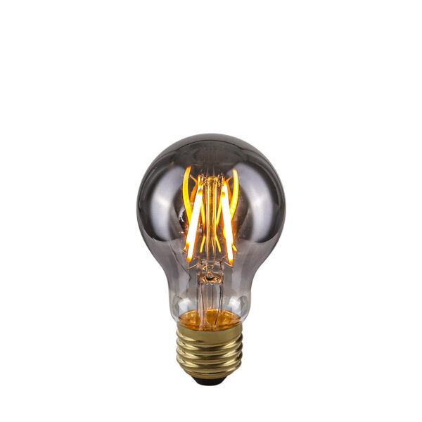 Retro LED bulb Lux E27 4W 2200K A60 Smoke – retro led bulbs in smoked and metal alloy