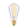 Retro LED bulb Lux E27 4W 2200K ST64 Spiral Clear – retro led bulbs in transparent and metal alloy