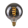 Retro LED bulb Lux E27 4W 2200K G125 Spiral Smoke – retro led bulbs in smoked and metal alloy