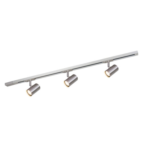 Track light set Lux Marvi TR Jazz SN – track light sets in satin nickel and metal