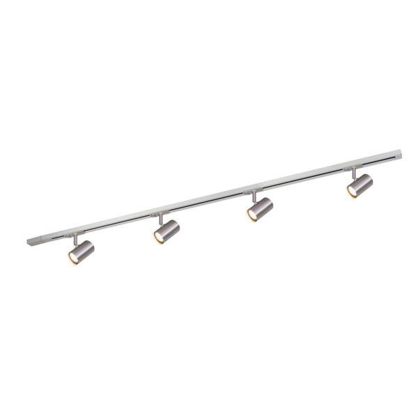 Track light set Lux Marvi TR Jazz SN 40w – track light sets in satin nickel and metal