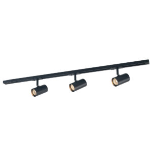 Track light set Lux Marvi TR Jazz BL – track light sets in matt black and aluminum