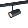 Track light projector Lux Marvi TR Jazz BL – adjustable track lighting in matt black and steel