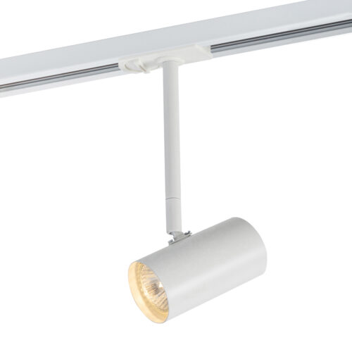 Track light projector Lux Marvi TR Jazz WH – adjustable track lighting in white and metal