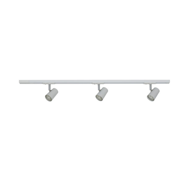 Track light set Lux Astley – track light sets in matt white and aluminum