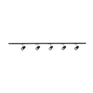 Track light set Lux Astley – track light sets in matt black and aluminum