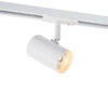 Track light projector Lux Marvi TR Fredrik – adjustable track lighting in matt white and steel