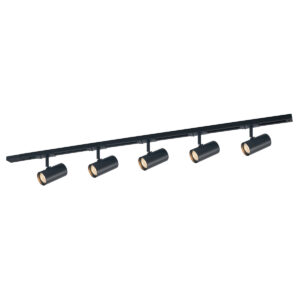 Track light set Lux Marvi TR Fredrik – track light sets in matt black and aluminum