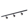 Track light set Lux Marvi TR Blake – track light sets in black and metal