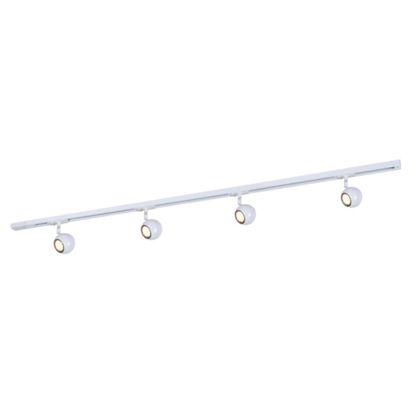 Track light set Lux Marvi TR Blake – track light sets in white and metal