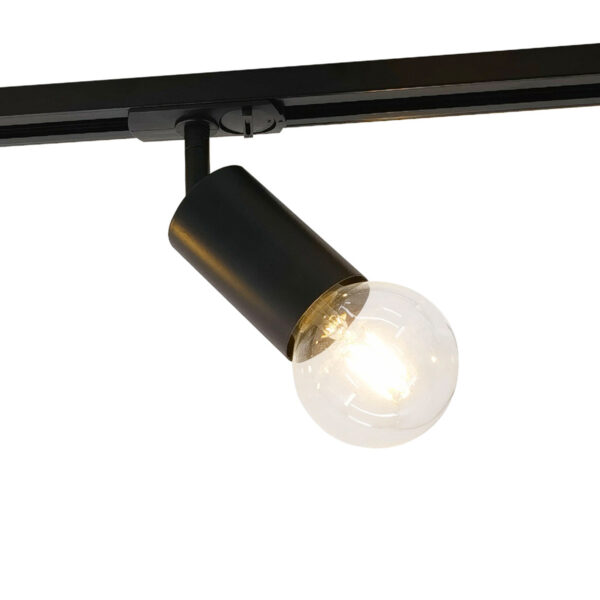 Track light projector Lux Marvi TR Dolores 40w – adjustable track lighting in matt black and steel