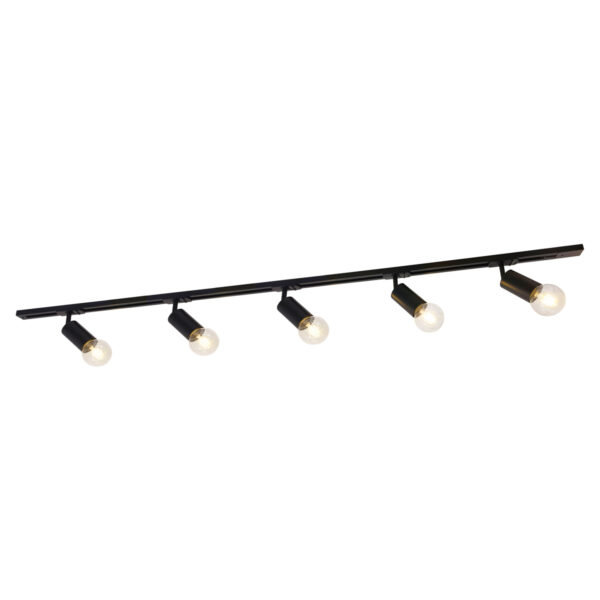 Track light set Lux Marvi TR Dolores 40w – track light sets in matt black and steel