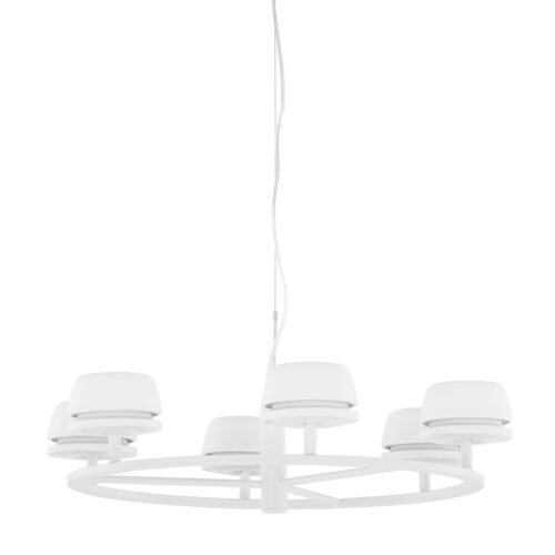 Pendant lamp Lux Miranda – modern pendant lamp in white and metal