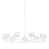 Pendant lamp Lux Miranda 56w – modern pendant lamp in white and metal