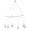 Pendant lamp Lux Telesto – modern pendant lamp in chrome and acrylic