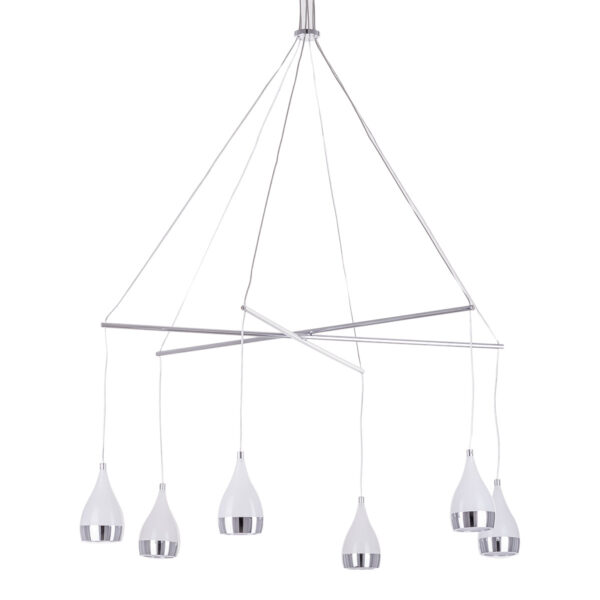 Pendant lamp Lux Telesto – modern pendant lamp in chrome and acrylic