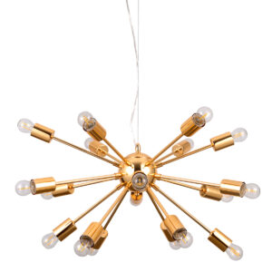 Pendant lamp Lux Theo – modern pendant lamp in gold and steel