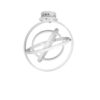 Pendant lamp Lux Tryton 29w – modern pendant lamp in white and aluminium metal