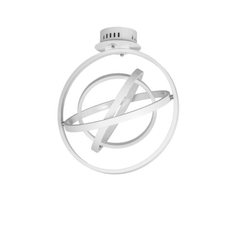 Pendant lamp Lux Tryton 29w – modern pendant lamp in white and aluminium metal