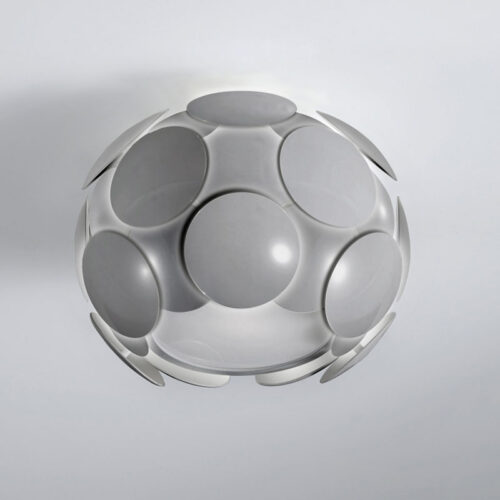 Flush mount ceiling light Lux Santina GR – flush mount ceiling lights in grey and plastic