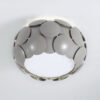 Flush mount ceiling light Lux Santina GR 60w – flush mount ceiling lights in grey and plastic