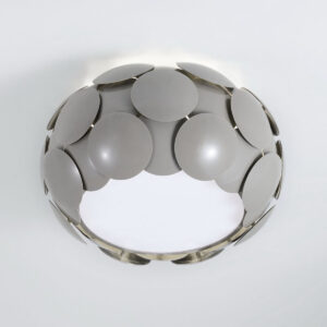 Flush mount ceiling light Lux Santina GR 60w – flush mount ceiling lights in grey and plastic