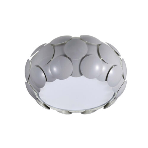 Flush mount ceiling light Lux Santina GR – flush mount ceiling lights in grey and plastic