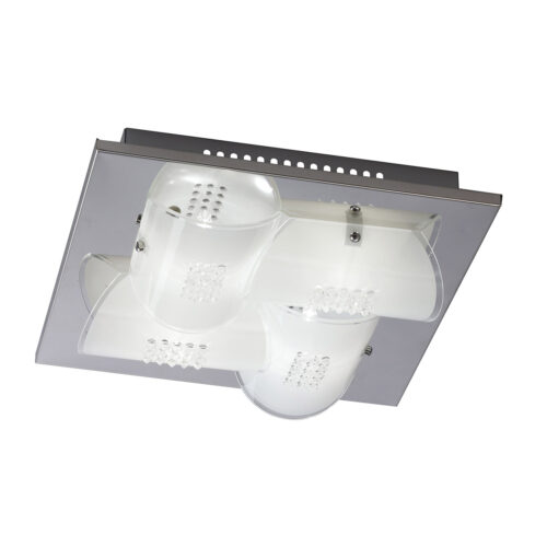 Flush mount ceiling light Lux Daze – flush mount ceiling lights in chrome and metal