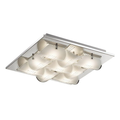 Flush mount ceiling light Lux Daze 33w – flush mount ceiling lights in chrome and metal