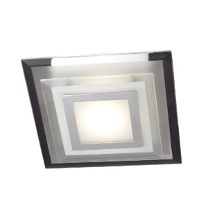 Flush mount ceiling light Lux Bianca Square – flush mount ceiling lights in white and metal