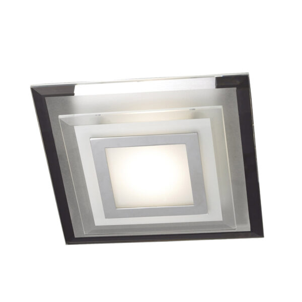 Flush mount ceiling light Lux Bianca Square – flush mount ceiling lights in white and metal