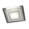 Flush mount ceiling light Lux Bianca Square 12w – flush mount ceiling lights in white and metal