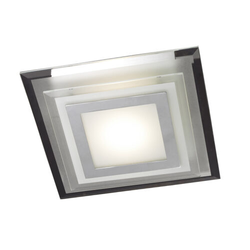Flush mount ceiling light Lux Bianca Square 12w – flush mount ceiling lights in white and metal