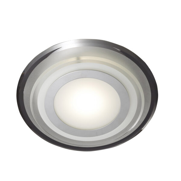 Flush mount ceiling light Lux Bianca Round 12w – flush mount ceiling lights in white and metal