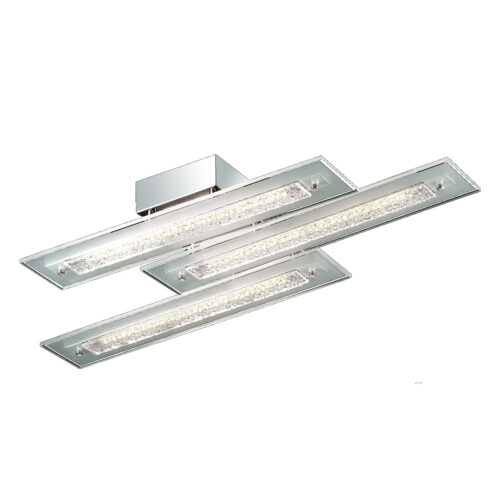 Flush mount ceiling light Lux Adamo – flush mount ceiling lights in chrome and metal