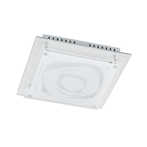 Flush mount ceiling light Lux Verso 17w – flush mount ceiling lights in white and steel