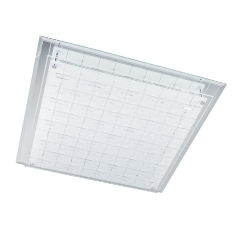 Flush mount ceiling light Lux Zeltum – flush mount ceiling lights in white and steel